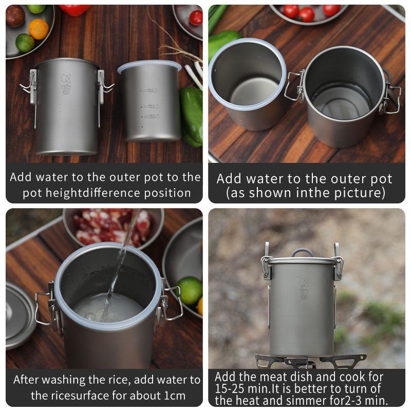 KEITH Pure Titanium Rice Cooke - Camping Cooking Equipment recension och pris