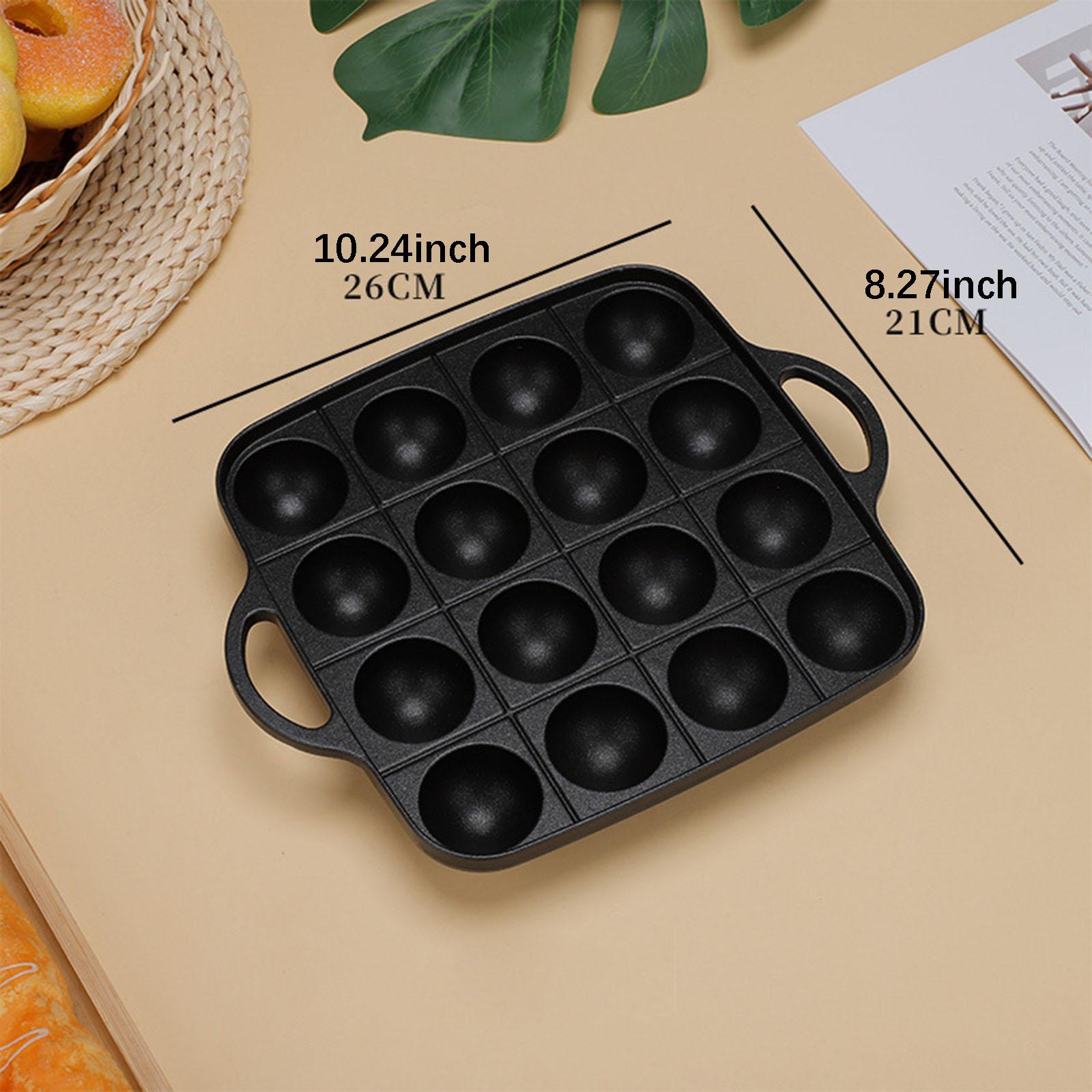 Takoyaki Grill Pan 16 Cavities - Camping Cooking Cast Iron recension och pris