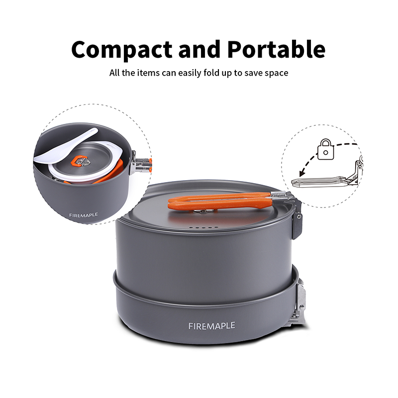 Fire Maple 4-5 Person Cookware - Camping Cooking Set For 4 recension och pris