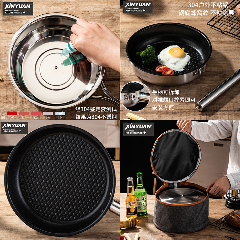 Portable Camping Picnic Cookwa - Camping Cooking Set For 4 recension och pris