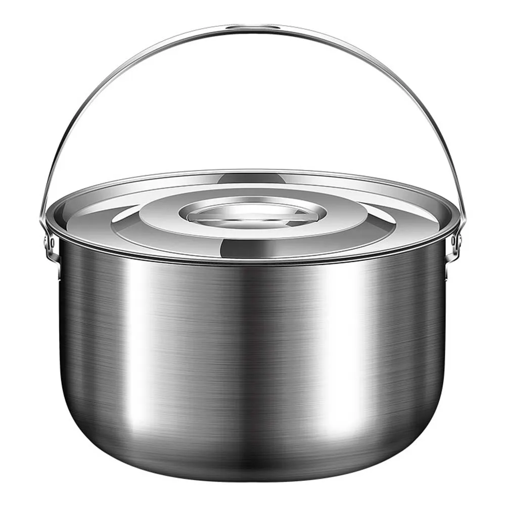 Camping Pot Made of Stainless  - Camping Cooking Pot With Lid recension och pris