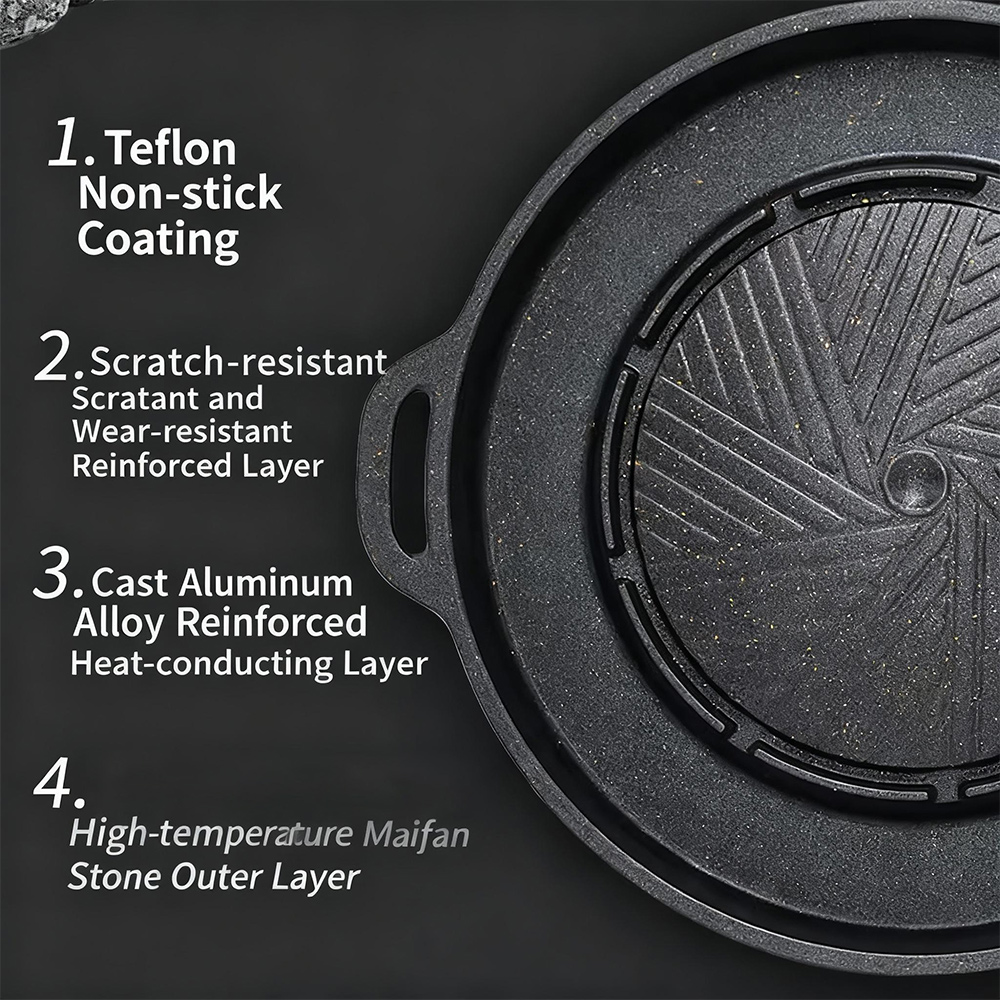 KOSUN Korean BBQ Grill Pan 2 i - Camping Cooking Equipment recension och pris
