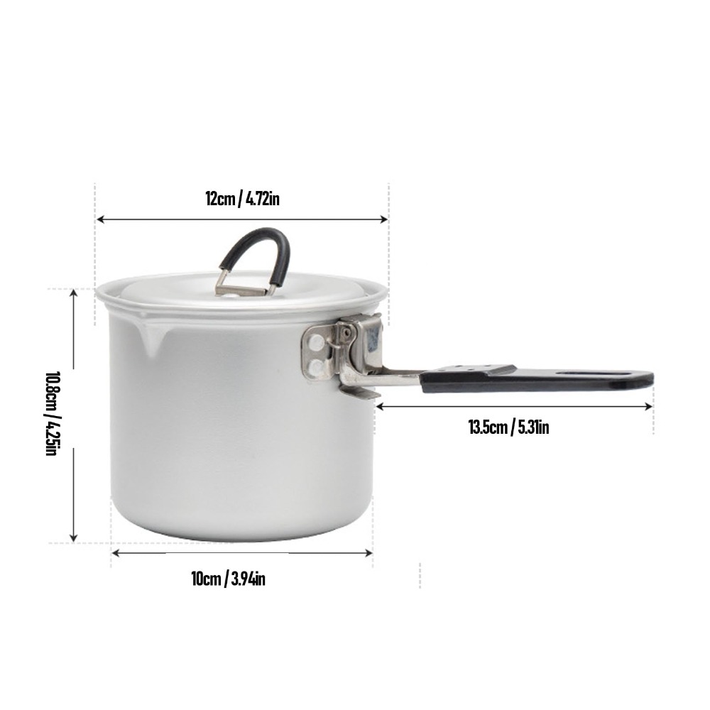 Camping Cooking Pot, 770ml Por - Camping Cooking Pot With Lid recension och pris
