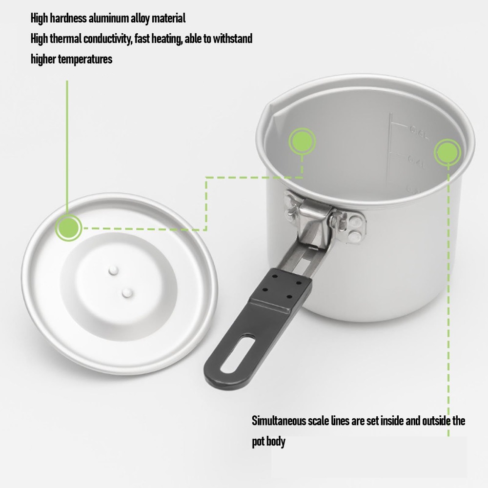 Camping Cooking Pot, 770ml Por - Camping Cooking Pot With Lid recension och pris