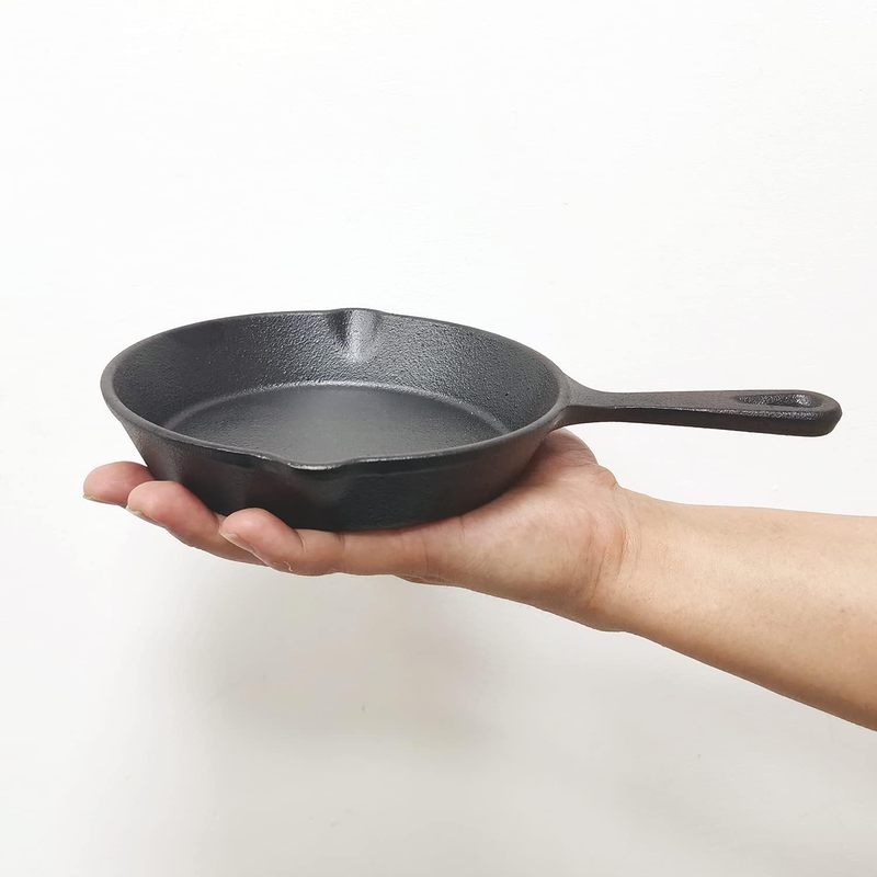 6 Inch Cast Iron Skillet, Fryi - Camping Cooking Cast Iron recension och pris