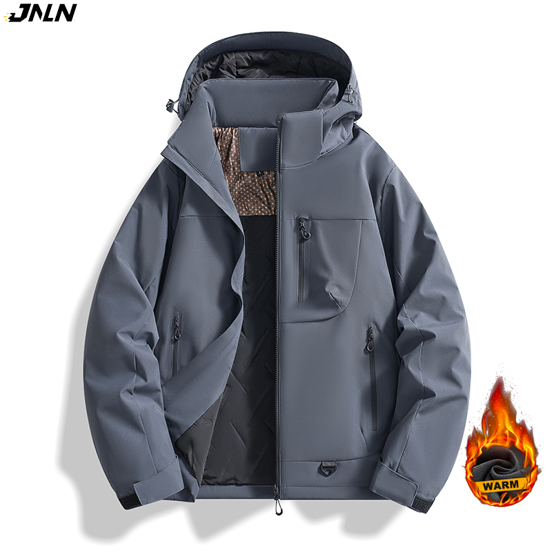 JNLN Men Waterproof Fleece Jac - Camping Cooking Windbreak recension och pris