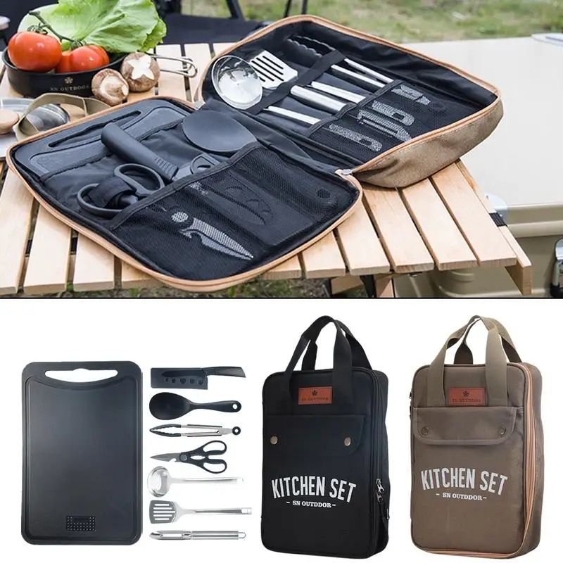 8pcs Camping Kitchen Cookware  - Camping Cooking Cup recension och pris