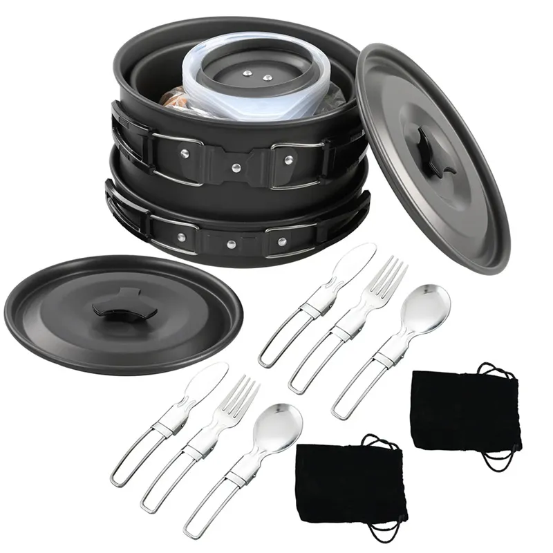 Portable Camping Cookware Set  - Camping Cooking Set For 4 recension och pris