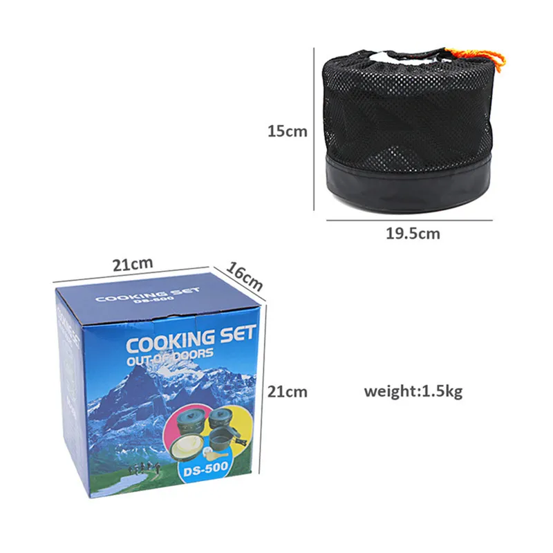 Portable Camping Cookware Set  - Camping Cooking Set For 4 recension och pris