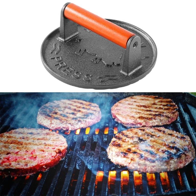 D0AD Cast Iron Patty Press wit - Camping Cooking Cast Iron recension och pris