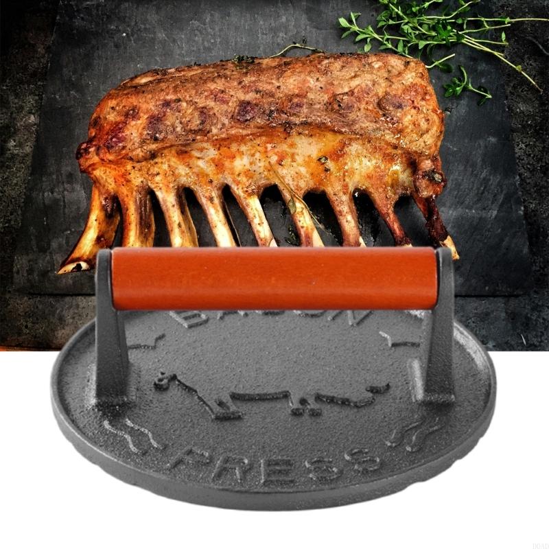 D0AD Cast Iron Patty Press wit - Camping Cooking Cast Iron recension och pris