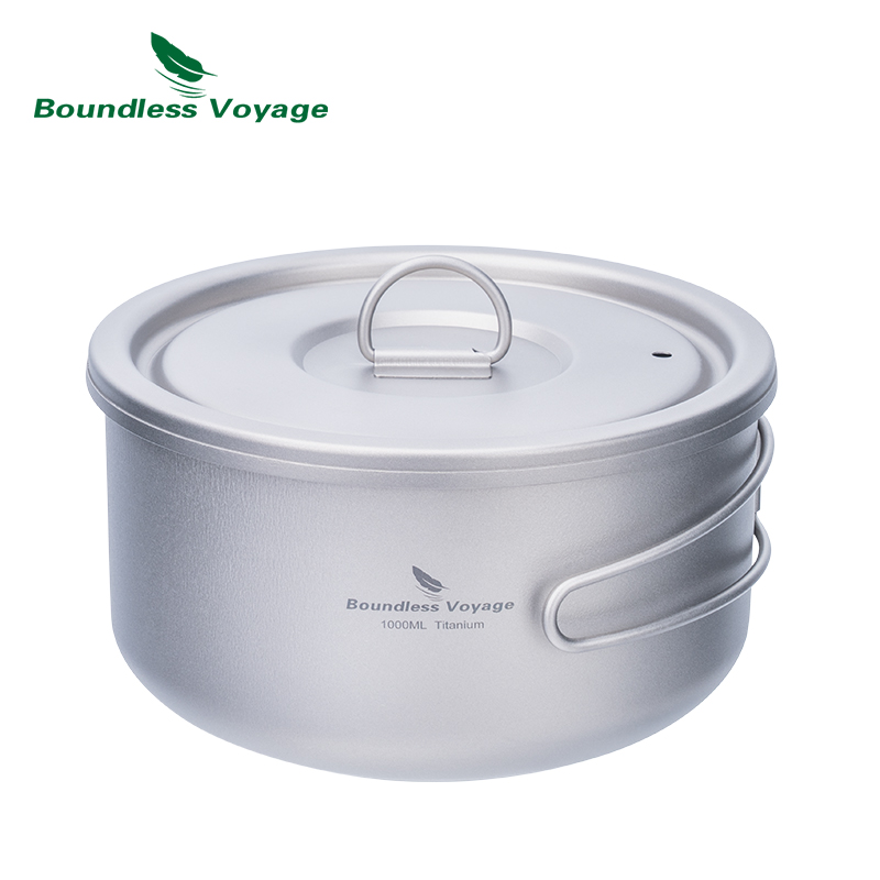 Boundless Voyage Titanium Camp - Camping Cooking Pot With Lid recension och pris
