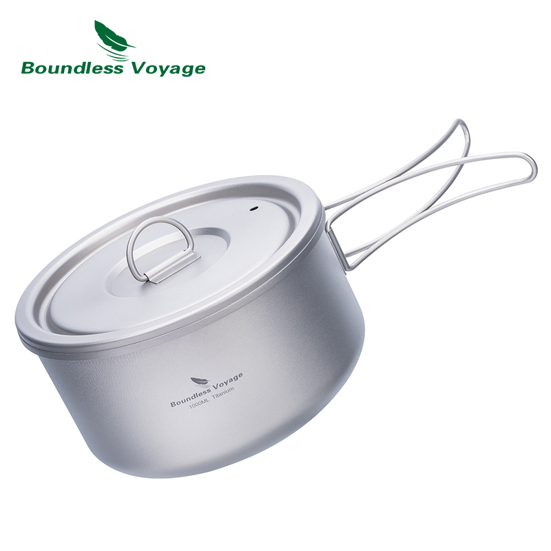 Boundless Voyage Titanium Camp - Camping Cooking Pot With Lid recension och pris