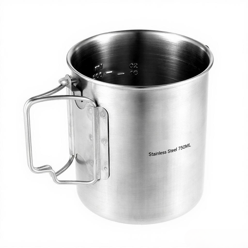 750ml Stainless Steel Pot Port - Camping Cooking Cup recension och pris