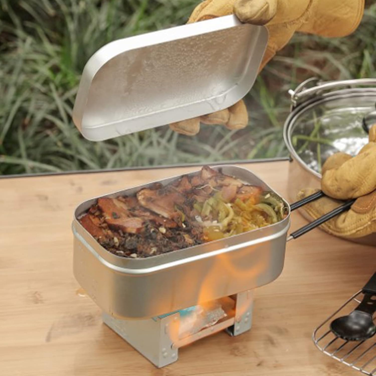 Foldable Bento Box Handle, Lun - Camping Cooking Equipment recension och pris