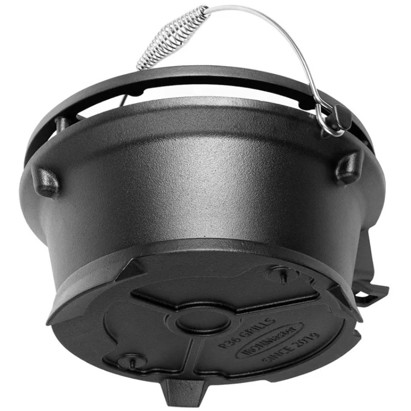 Round Charcoal Grill, Food-Saf - Camping Cooking Cast Iron recension och pris