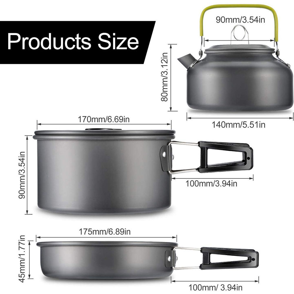 Outdoor Camping Cookware Set M - Camping Cooking Equipment recension och pris