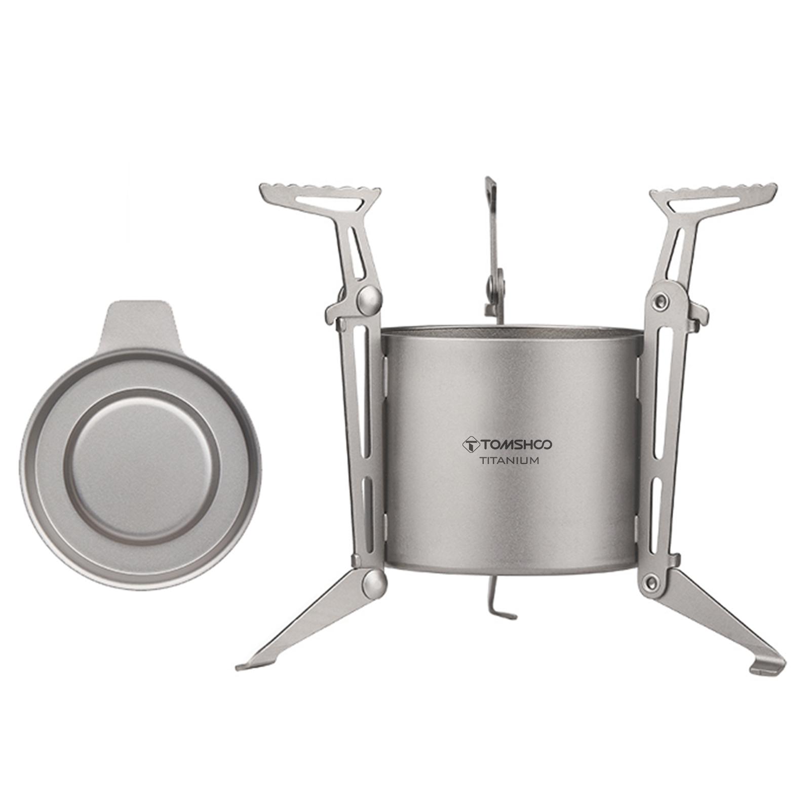 TOMSHOO Ti Alcohol Stove and L - Camping Cooking Pot With Lid recension och pris