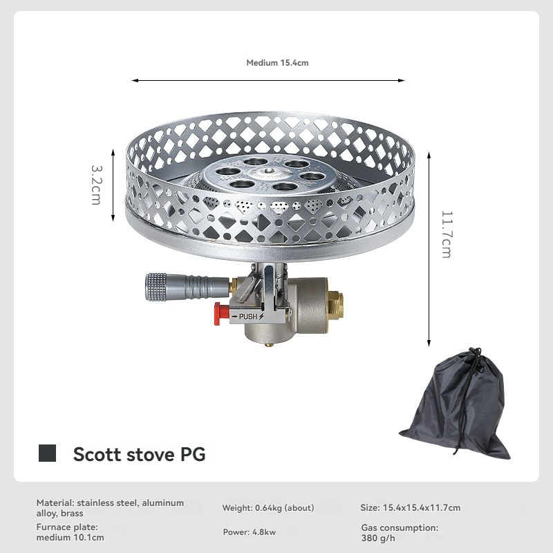 CAMPINGMOON PG-4 Scott Propane - Camping Cooking Gas Stove recension och pris