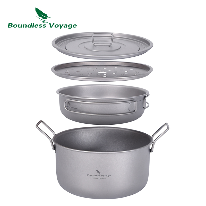 Boundless Voyage Camping Cooki - Camping Cooking Pot With Lid recension och pris