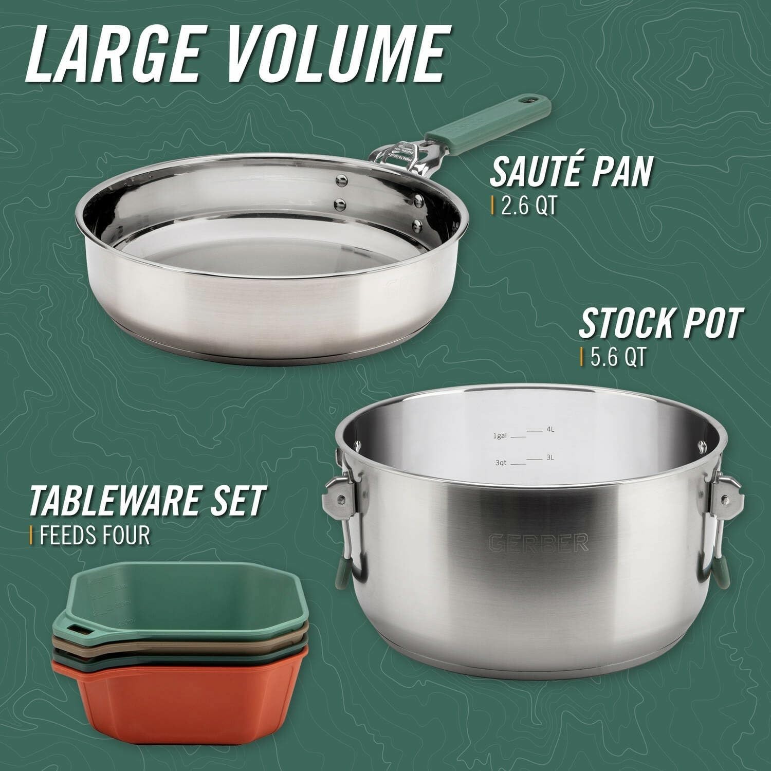 Outdoor Cooking Camping Cookwa - Camping Cooking Set For 4 recension och pris